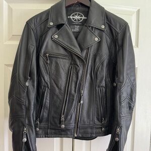 Star Motorcyles Woman's Leather Motorcycle Jacket (for riding)
